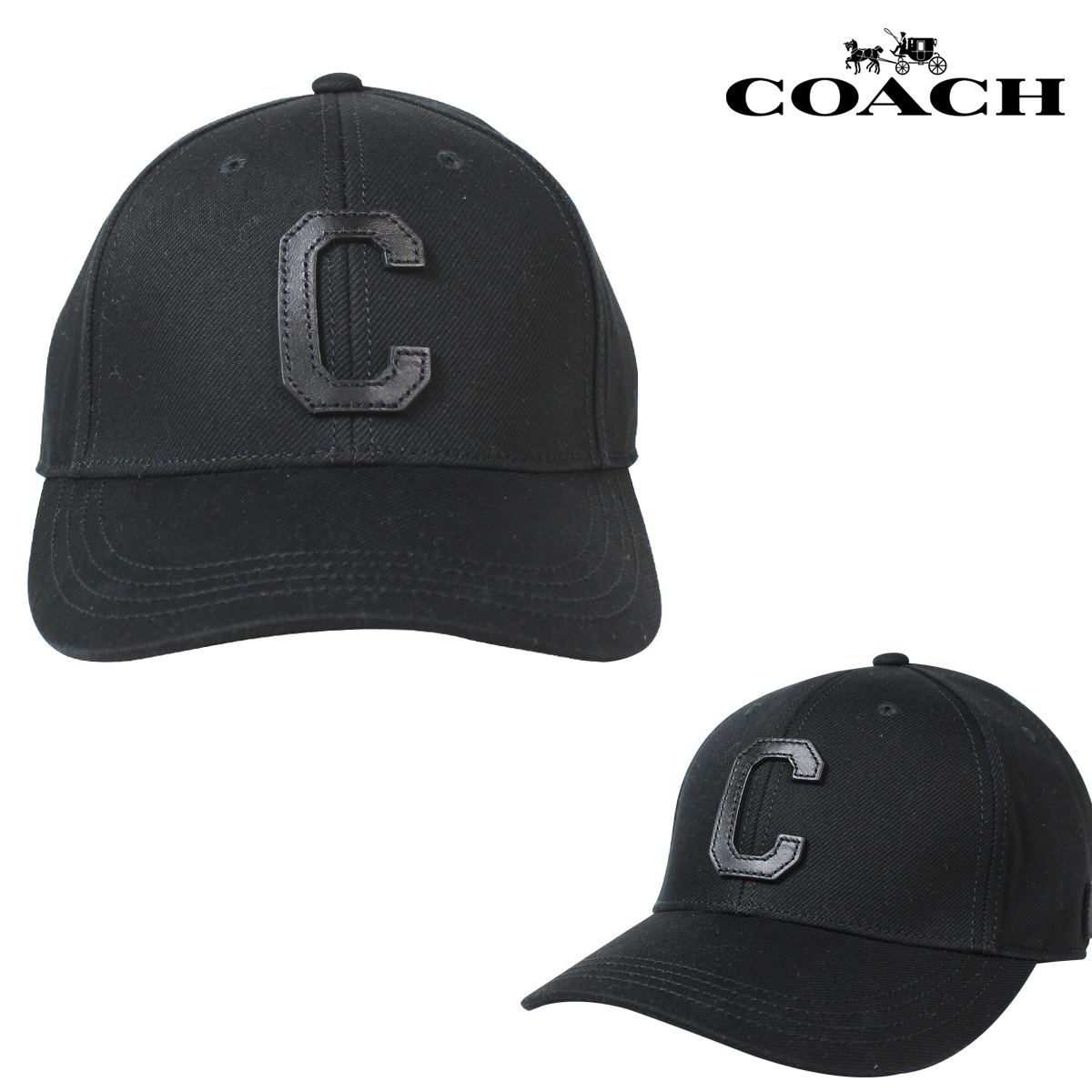 [sold out] coach coach mens caps hats f86147 black [8/23 back CJXVWGM